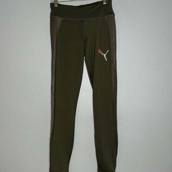 Puma Everyday Training Tight/ Leggings -Olive- Women's Small - Picture 2 of 8